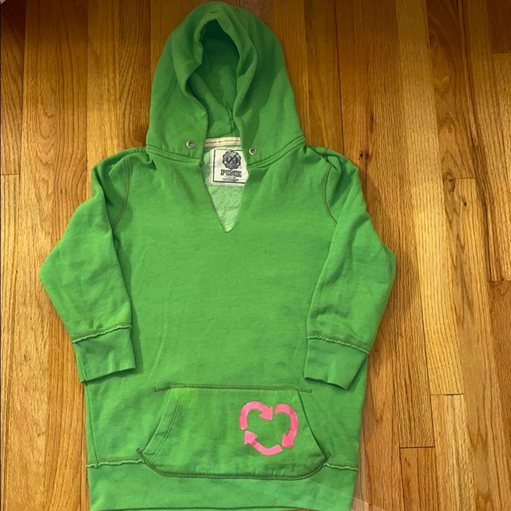 PINK Quarter-sleeve Hoodie